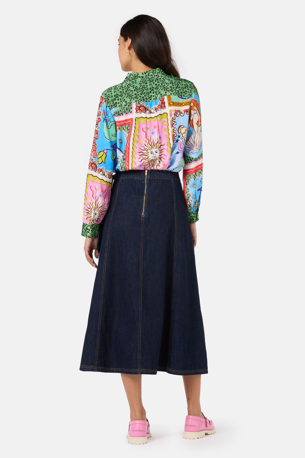 Gorman - Garden Growers Denim WrapSkirt - indigo