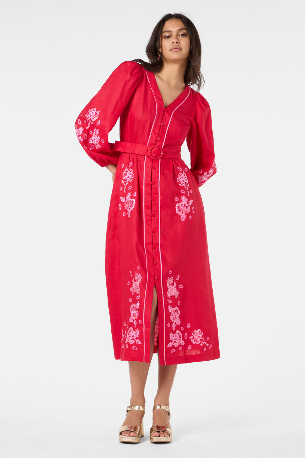 Gorman - Ainslee Anglaise Dress - red