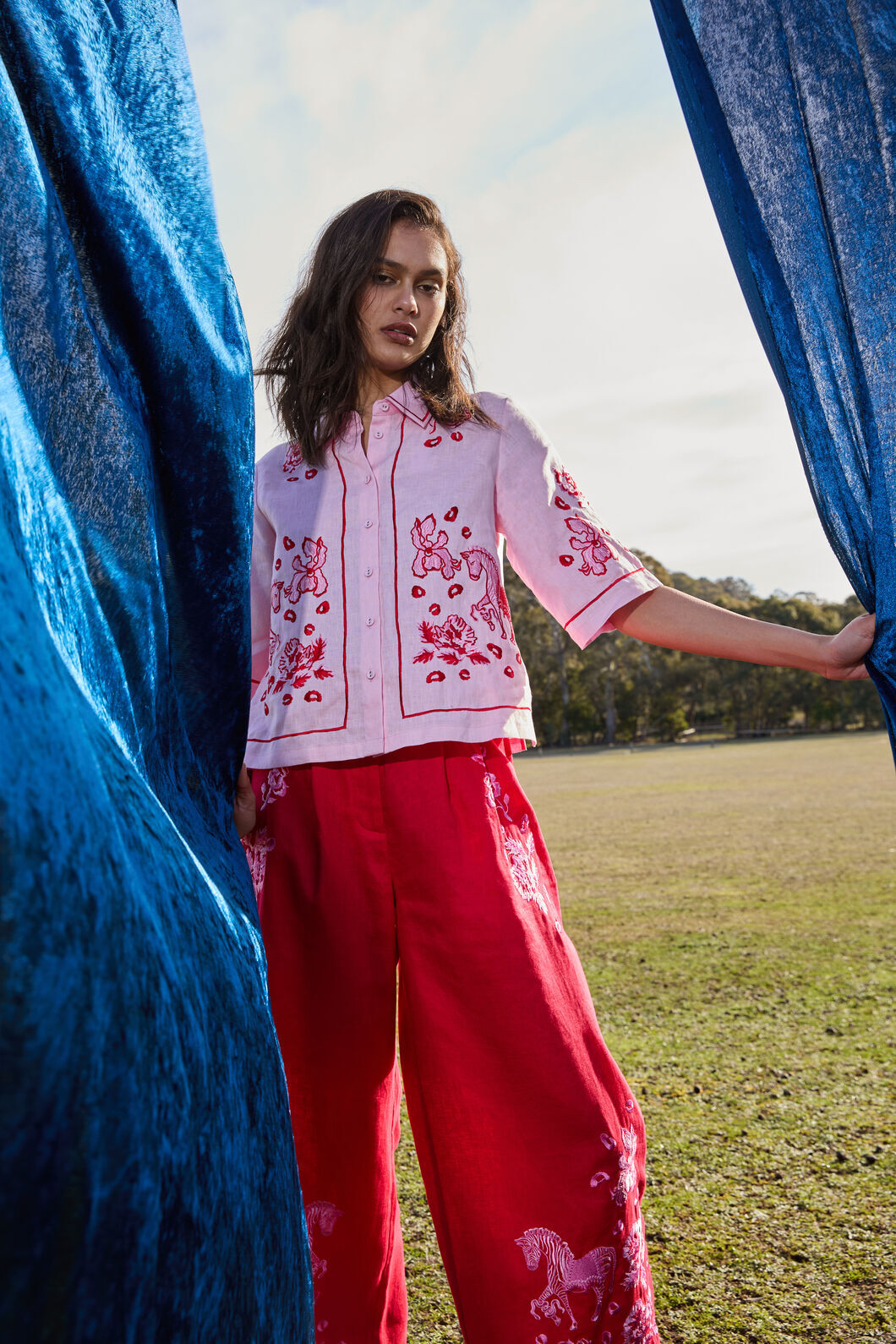 Gorman - Ainslee Anglaise Shirt - pink