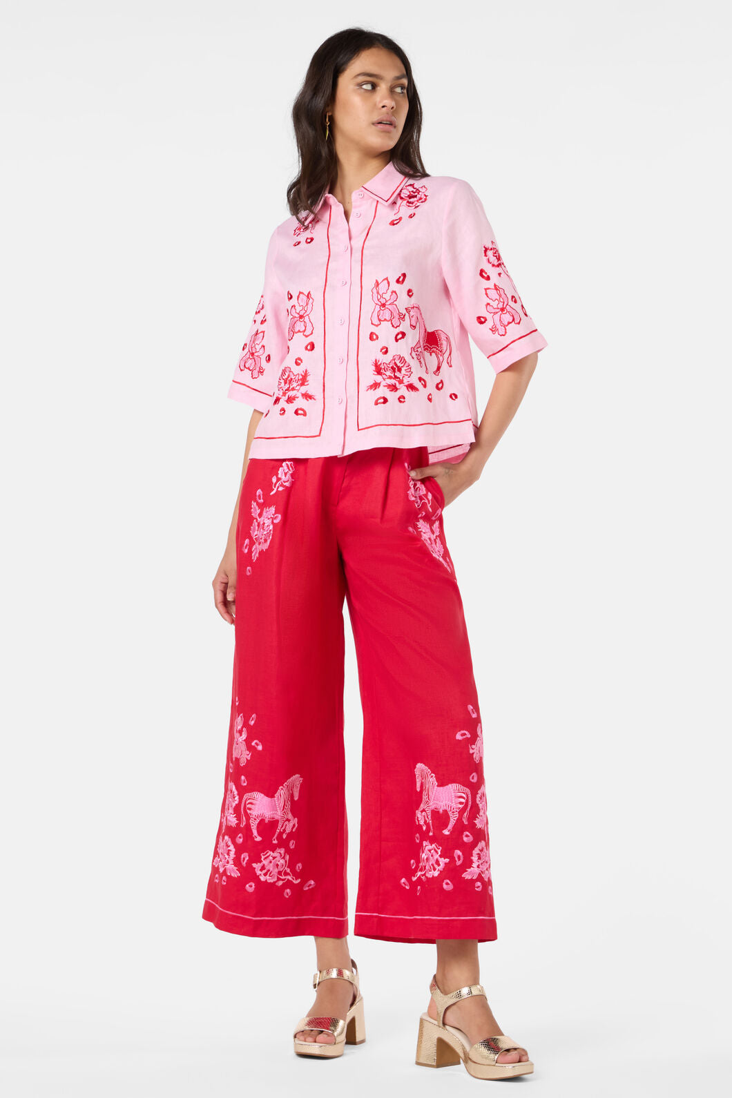 Gorman - Ainslee Anglaise Shirt - pink