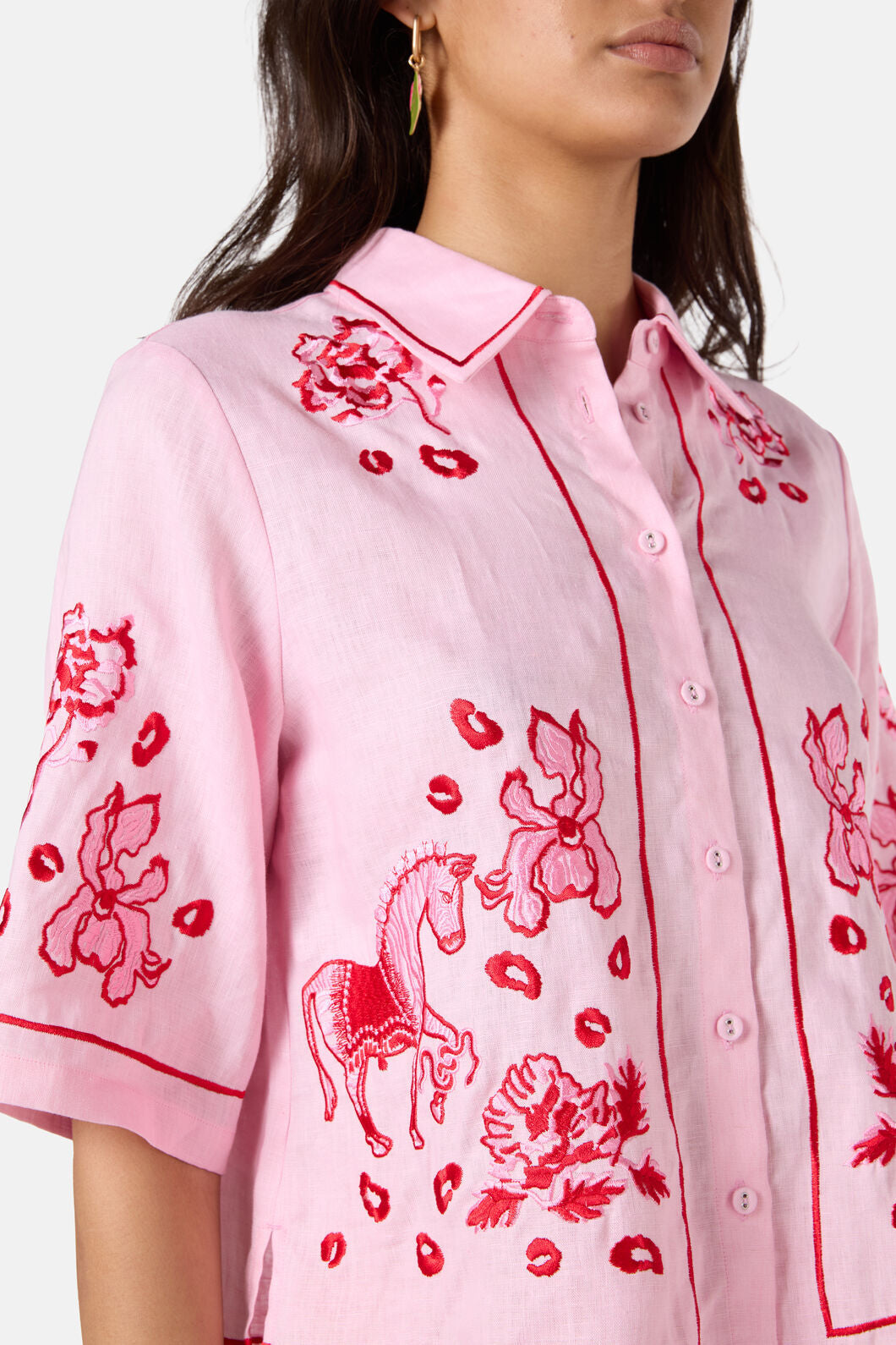 Gorman - Ainslee Anglaise Shirt - pink