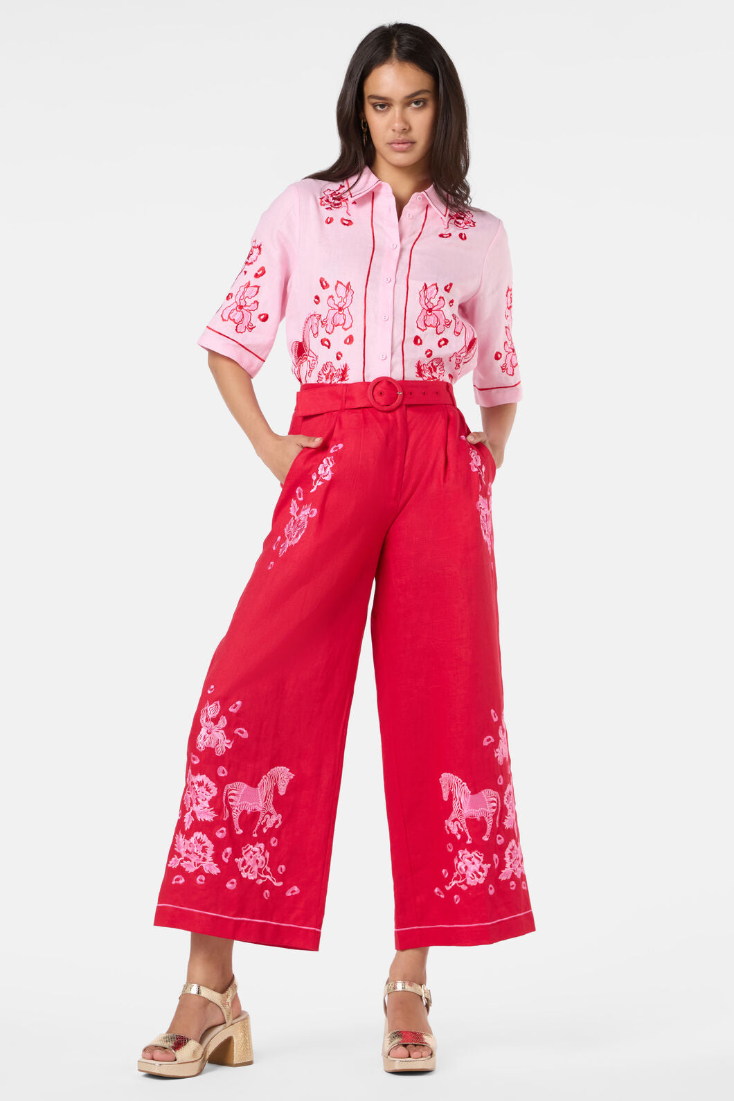 Gorman - Ainslee Anglaise Pant - red