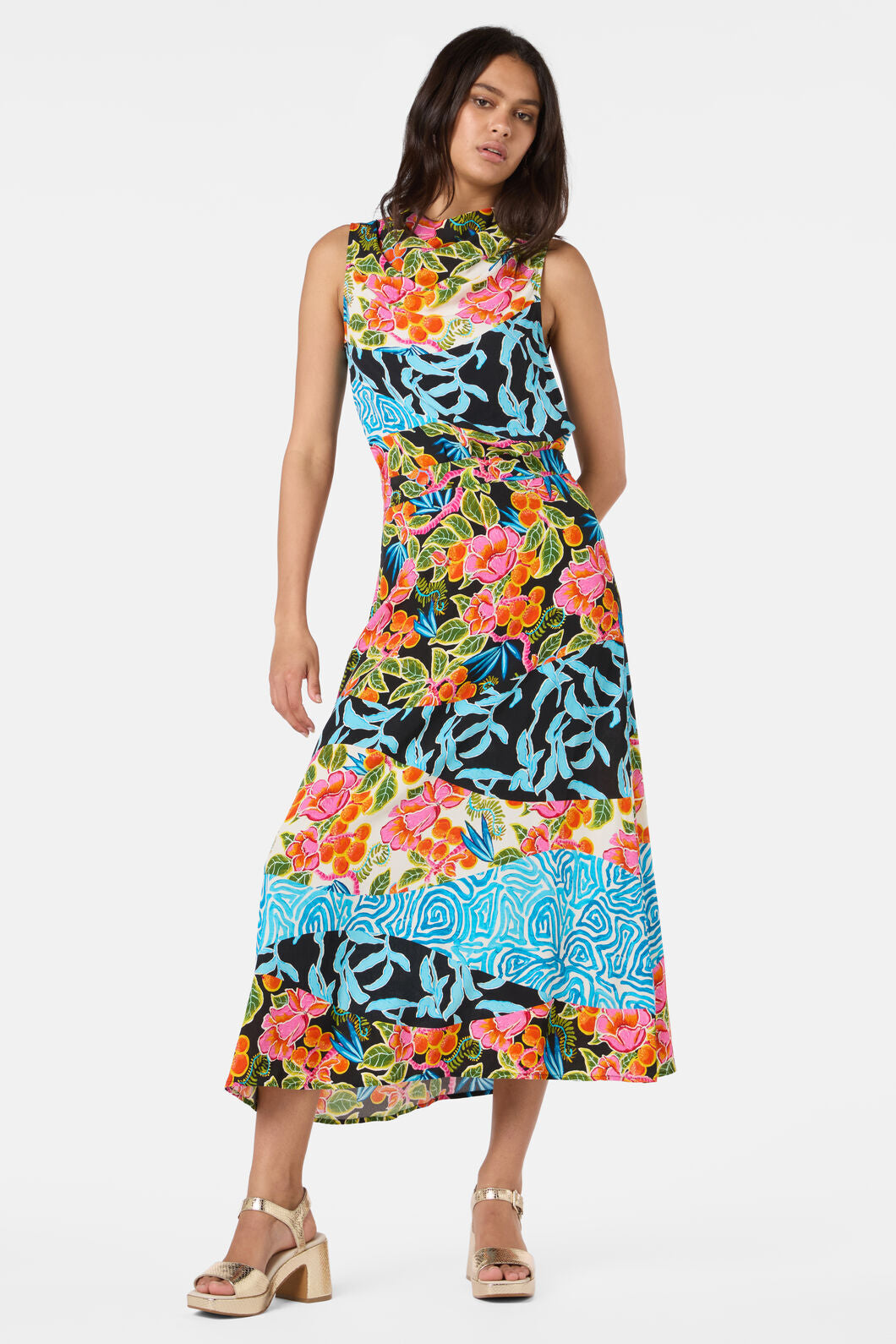 Gorman - Plum Harvest Patchwork Skirt - print