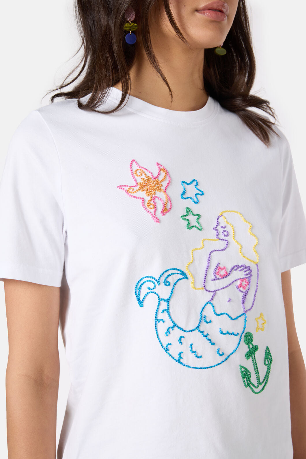 Gorman - Sirena Emb Classic Tee - white