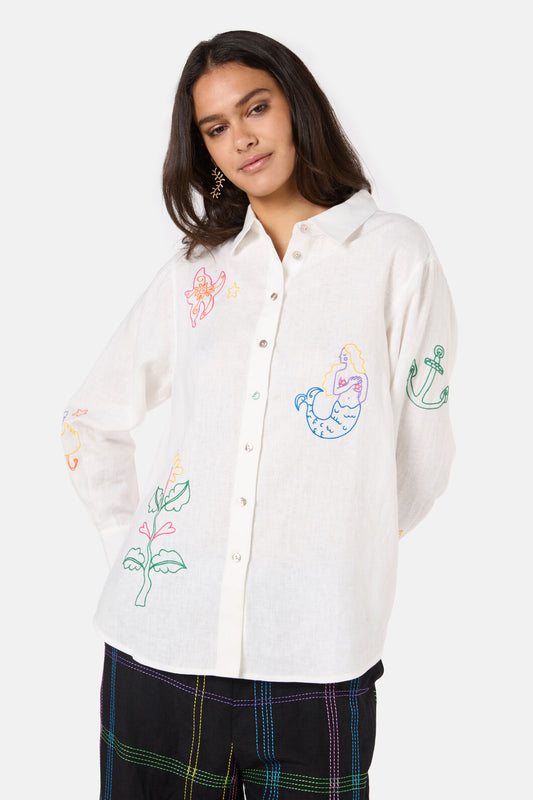 Gorman - Sirena Emb Shirt - white
