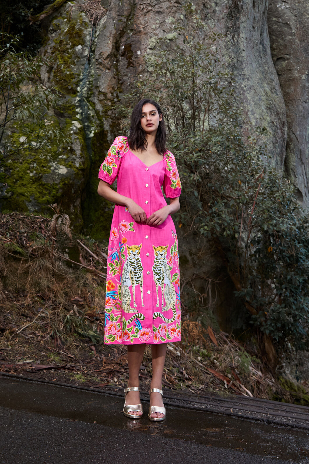 gorman pink dress Flowering Pink Jacquard Dress Gorman