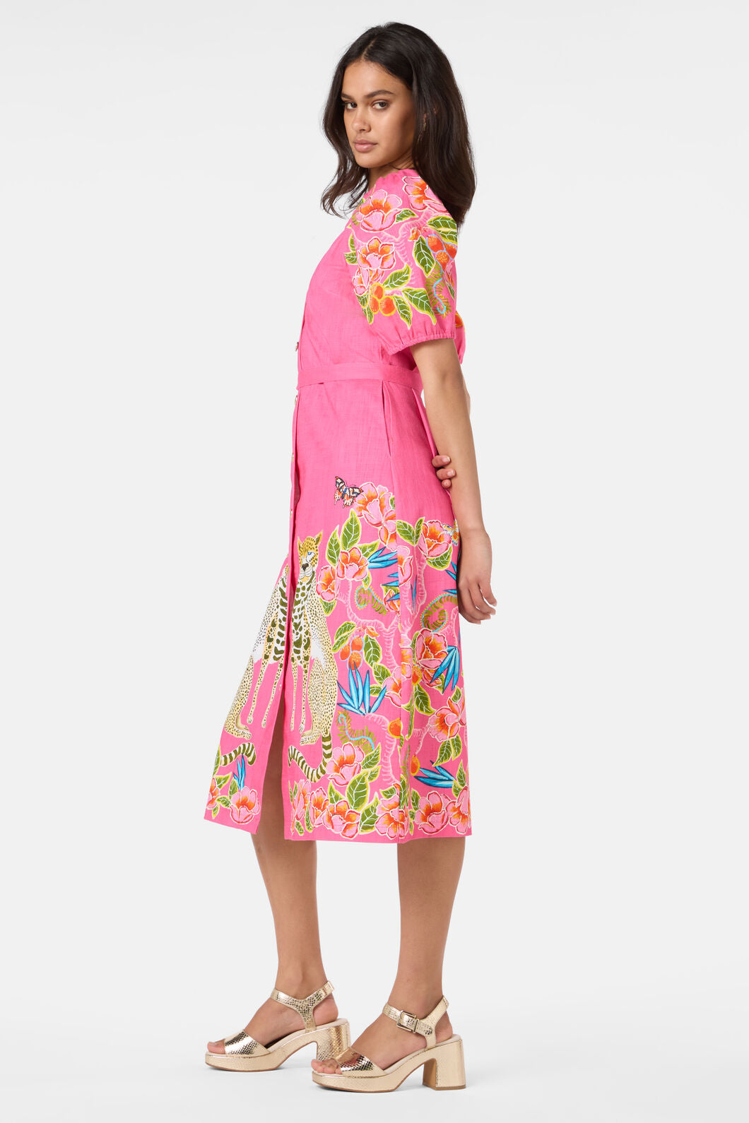 Gorman - Plum Harvest Party Dress - print