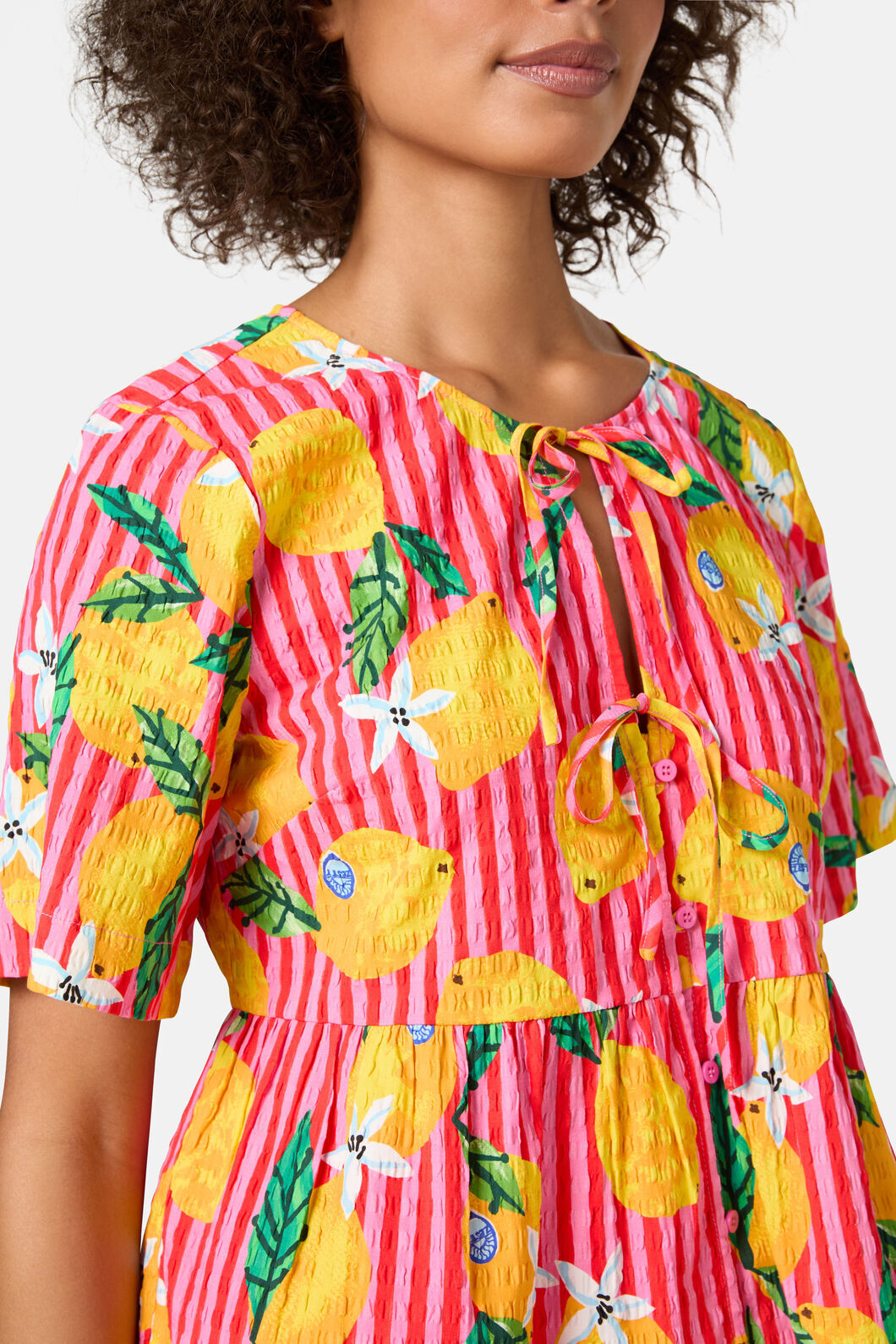 Gorman - Lemonade Seersucker Print Top - print