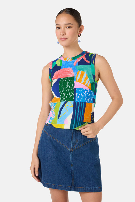 Gorman - Jungle Rhapsody Rib Tank - print