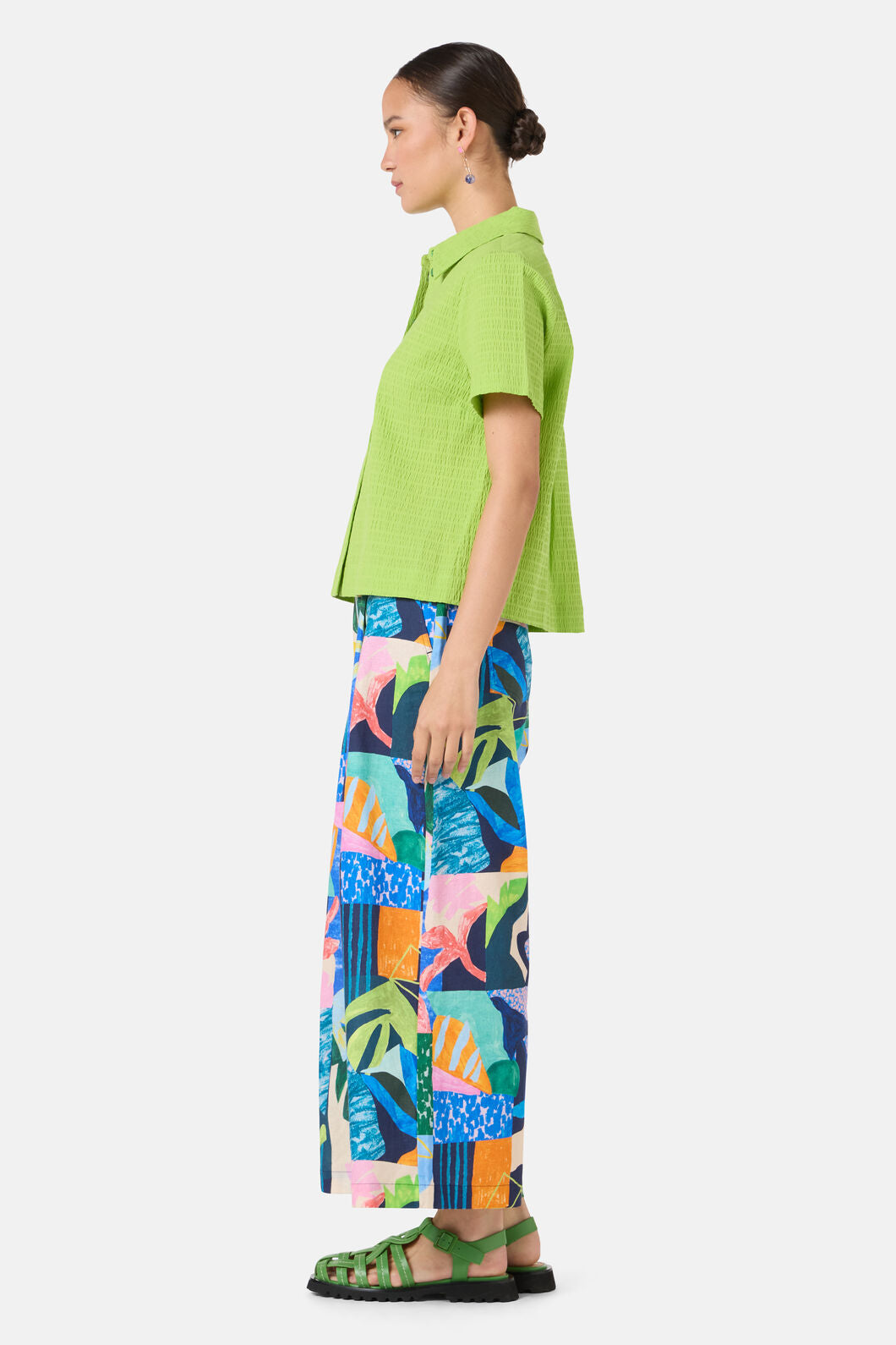 Gorman - Jungle Seersucker Shirt - green