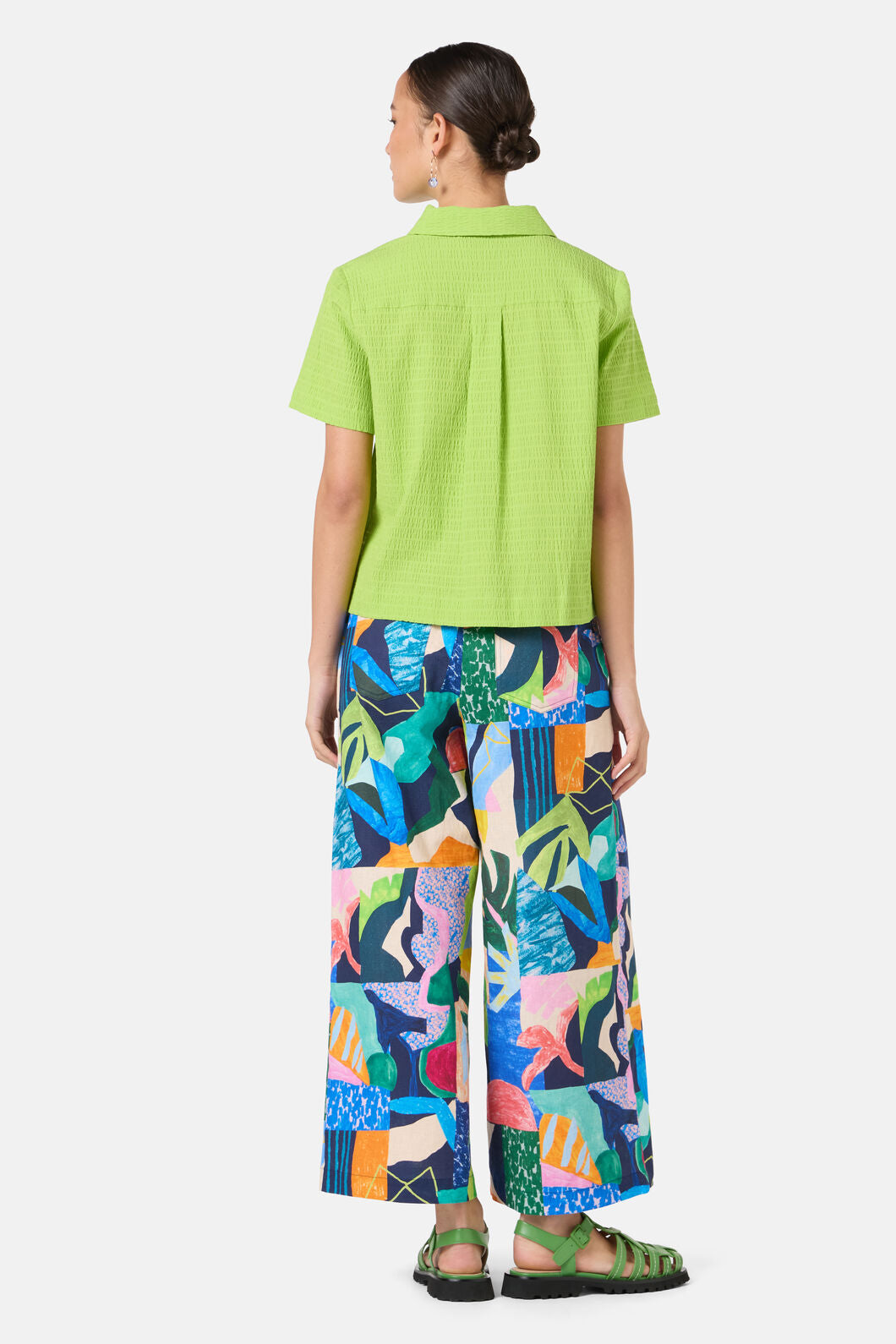 Gorman - Jungle Seersucker Shirt - green