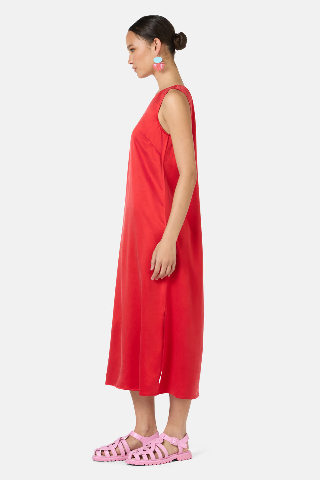 Gorman - Kirby Sandwashed Silk Dress - red