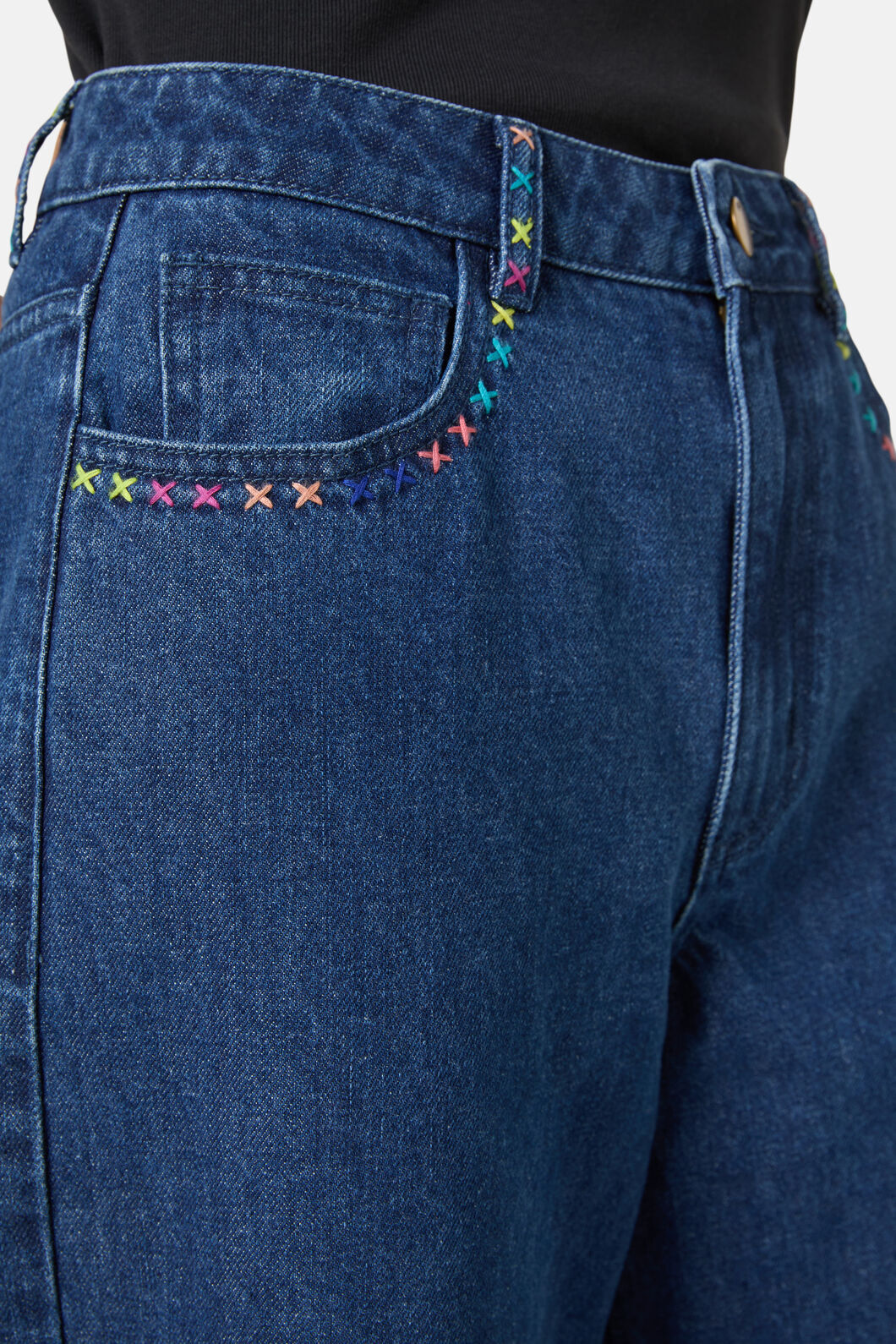 Gorman - Atrium Embroidered Denim Culot - denim