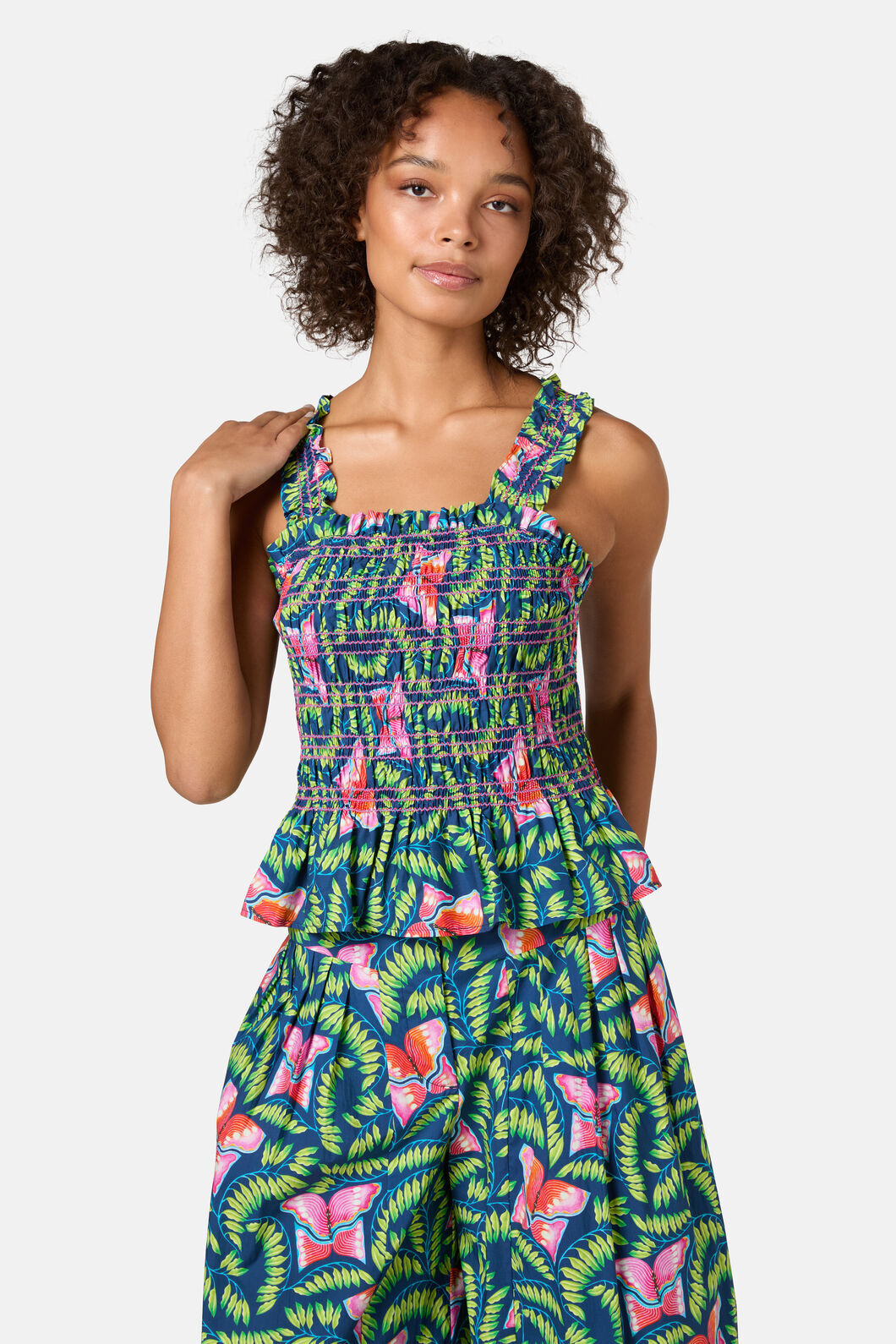 Gorman - In Secret Ruched Print Tank - print