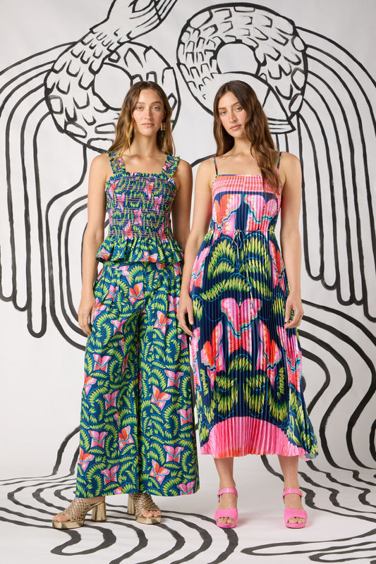 Gorman - In Secret Print Pleated Dress - print