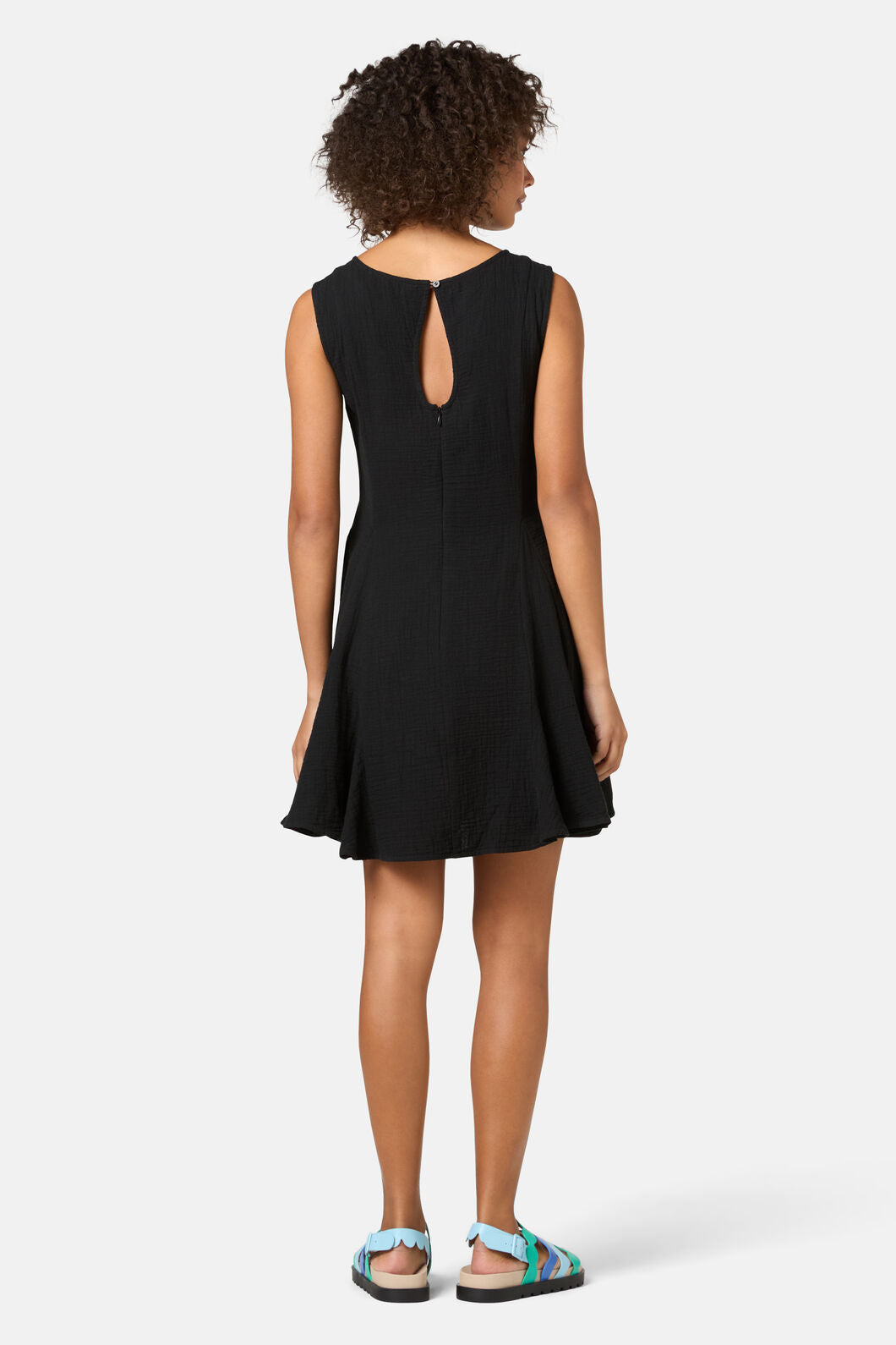 Gorman - Twirlsuit Waffle Mini Dress - black