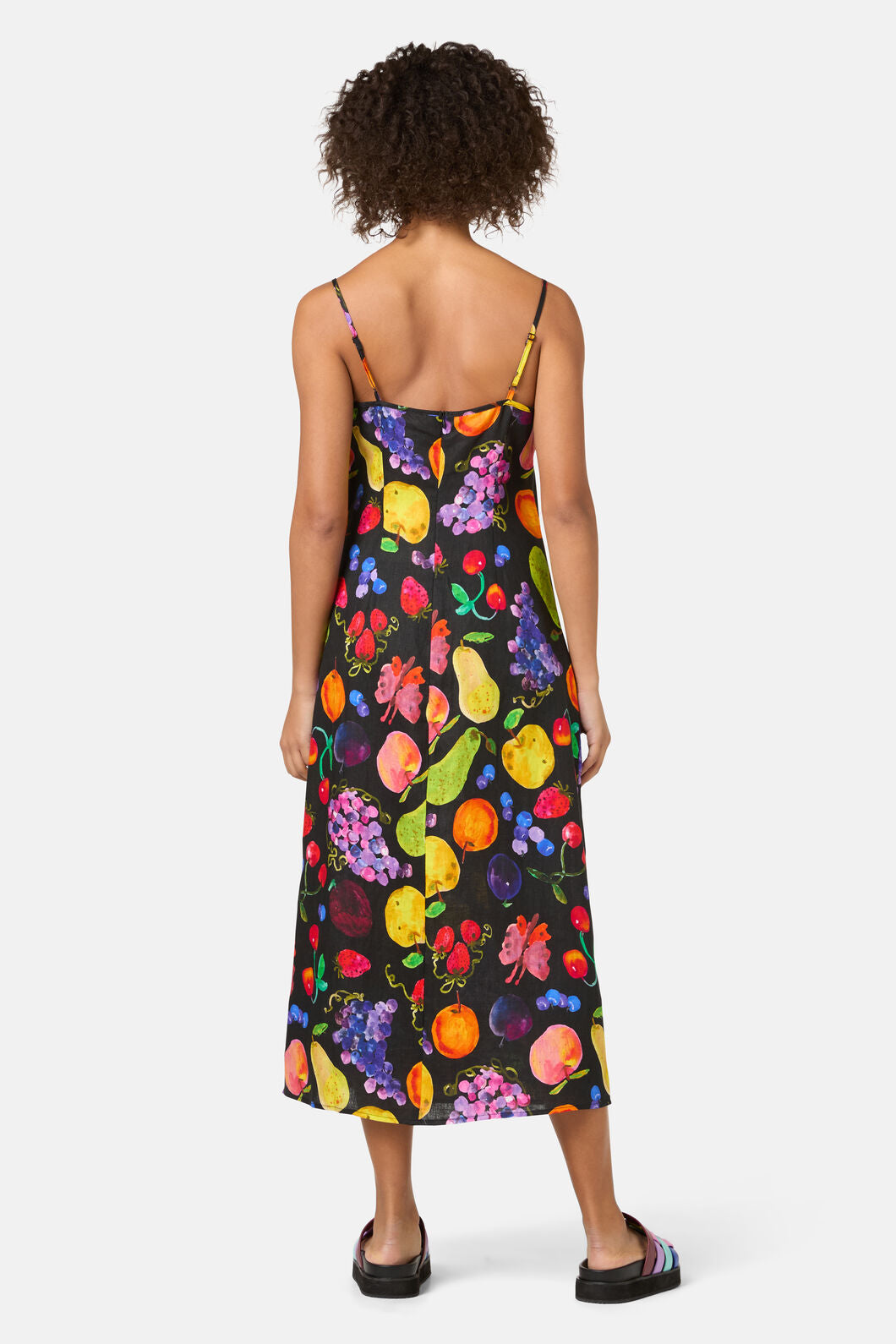 Gorman - Fruit Party Linen Slip Dress - print