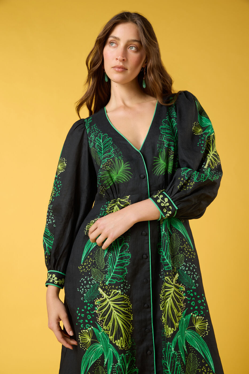 Tree Fern Print Party Dress – Gorman