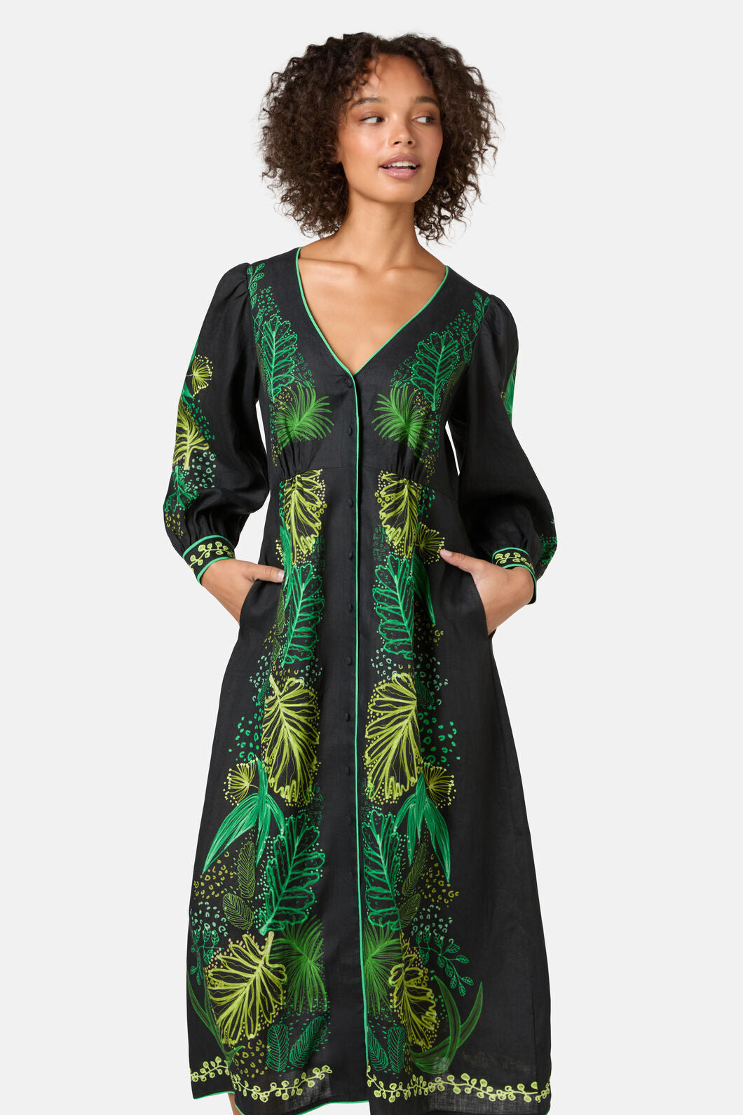 Gorman - Tree Fern Print Party Dress - print