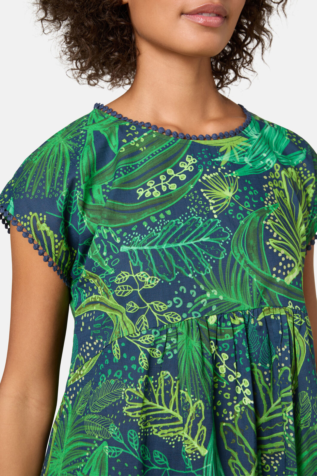 Gorman - Tree Fern Print Bungalow Dress - print