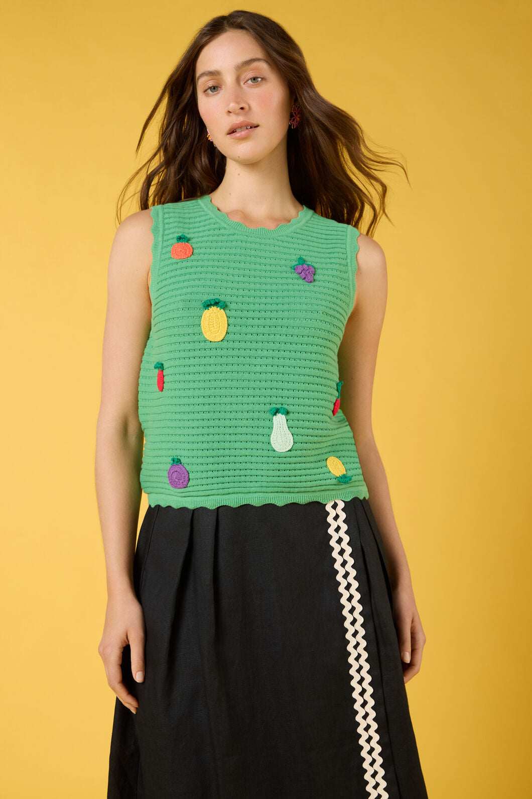 Gorman - Fruit Party Cotton Knit Tank - green