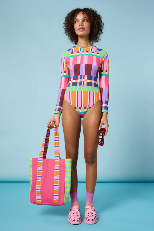 Gorman - Holiday Stripe Surfsuit - print