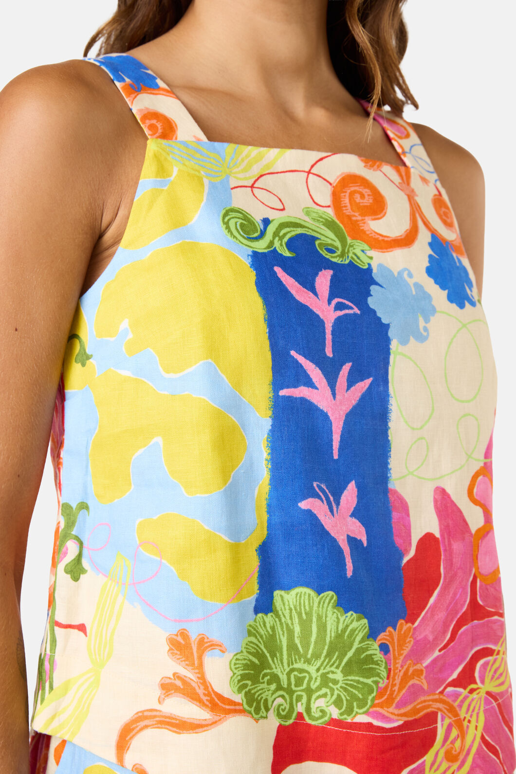 Gorman - Fleur Tango Linen Tank Top - print