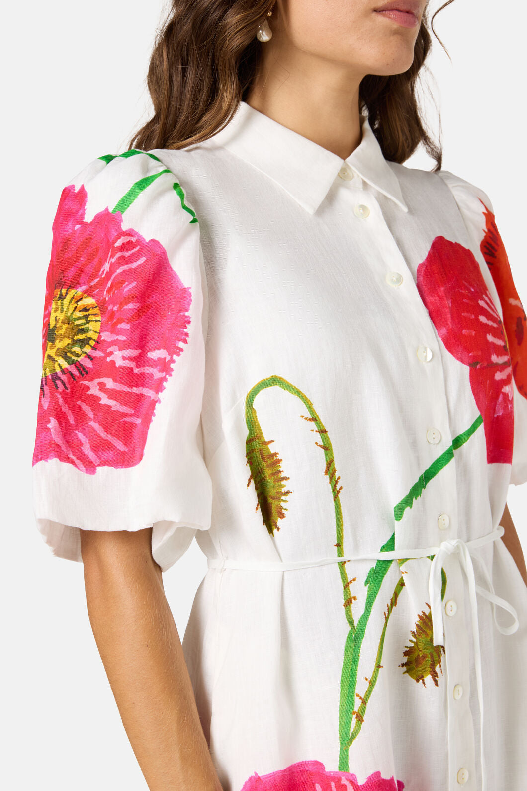 Gorman - Poppies Linen Shirt Dress - print