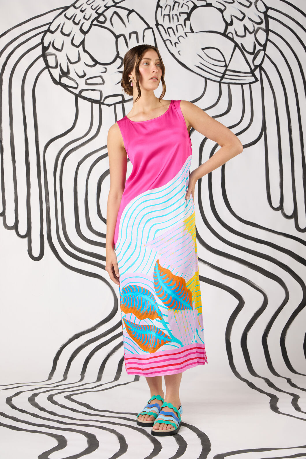 Gorman - Past Lover Print Slip Dress - print