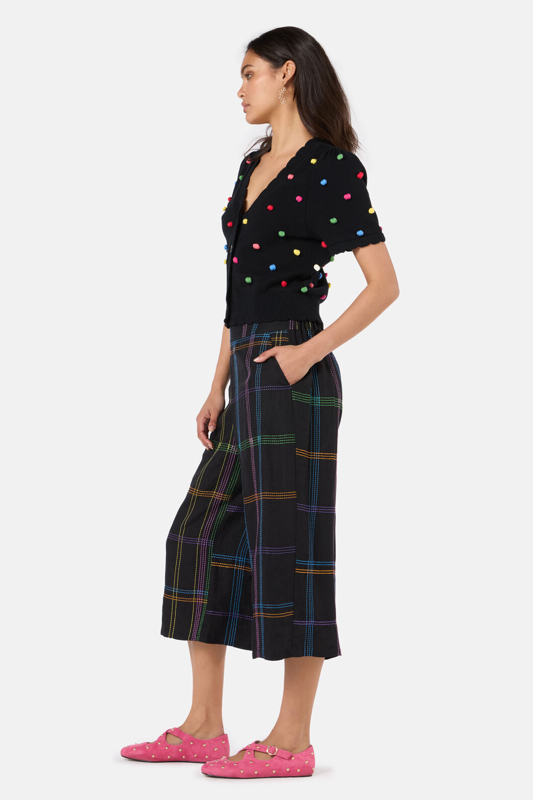Gorman - Spotty Summer Cardigan - black