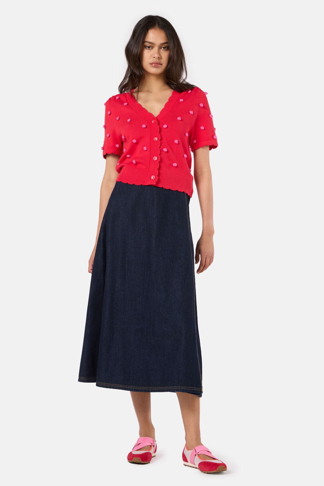 Gorman - Spotty Summer Cardigan - red