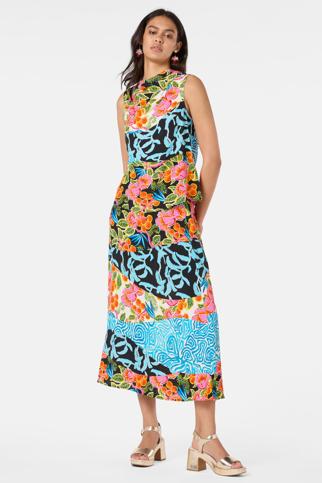 Gorman - Plum Harvest Patchwork Top - print