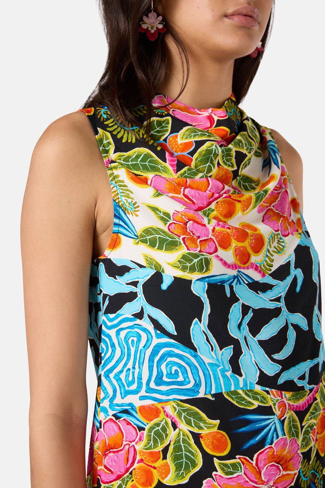 Gorman - Plum Harvest Patchwork Top - print