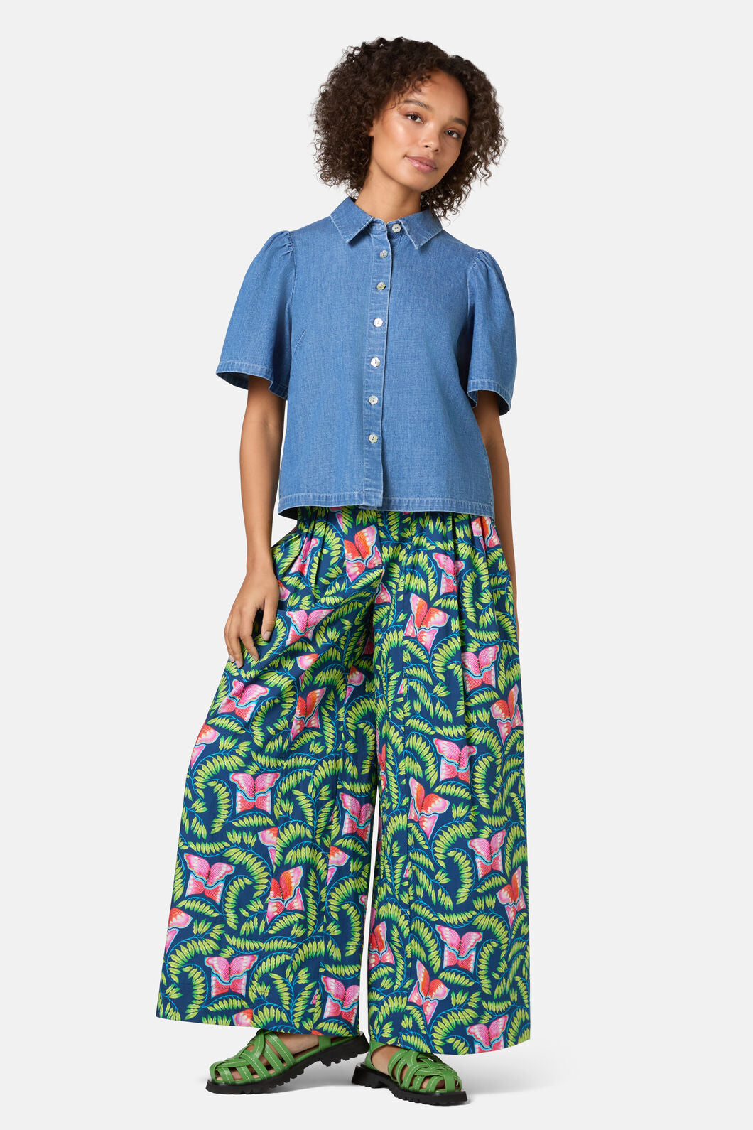 Gorman - Chantelle Chambray Shirt - mid-blue