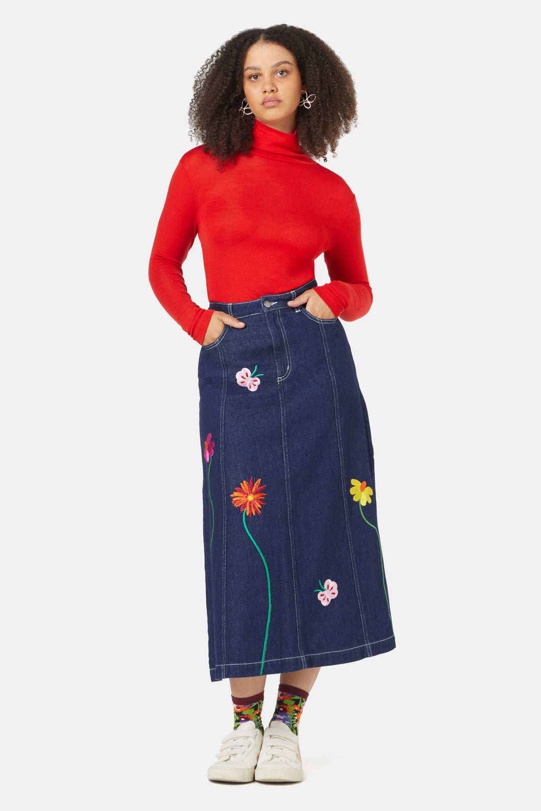 Gorman - Suncatcher Maxi Denim Skirt - indigo