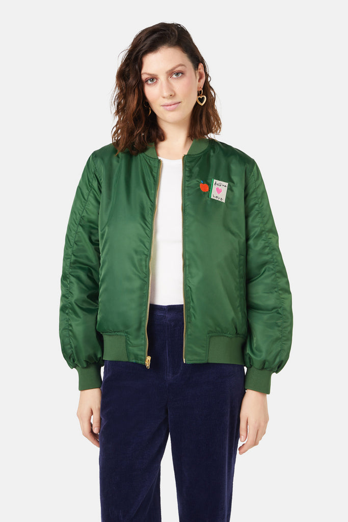 Collage Notes Reversible Bomber – Gorman