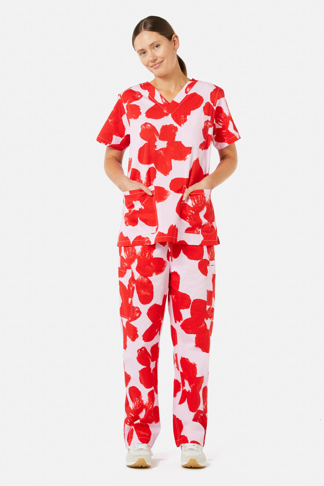Gorman - Poppy Scrub Set - print