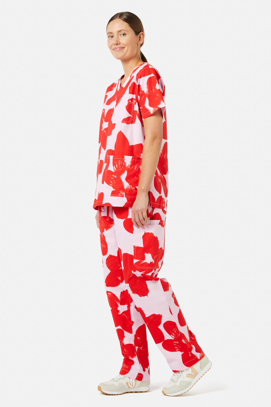 Gorman - Poppy Scrub Set - print