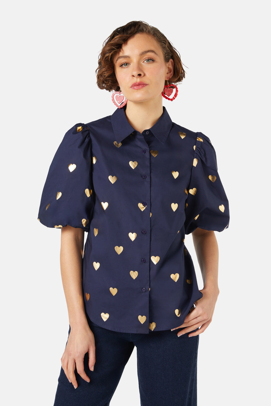 Gorman - Gold Romance Shirt - navy