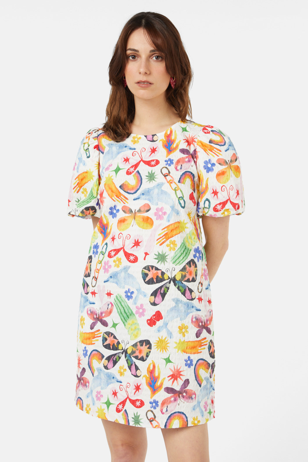 Gorman - Sticker Collection Smock Dress - print