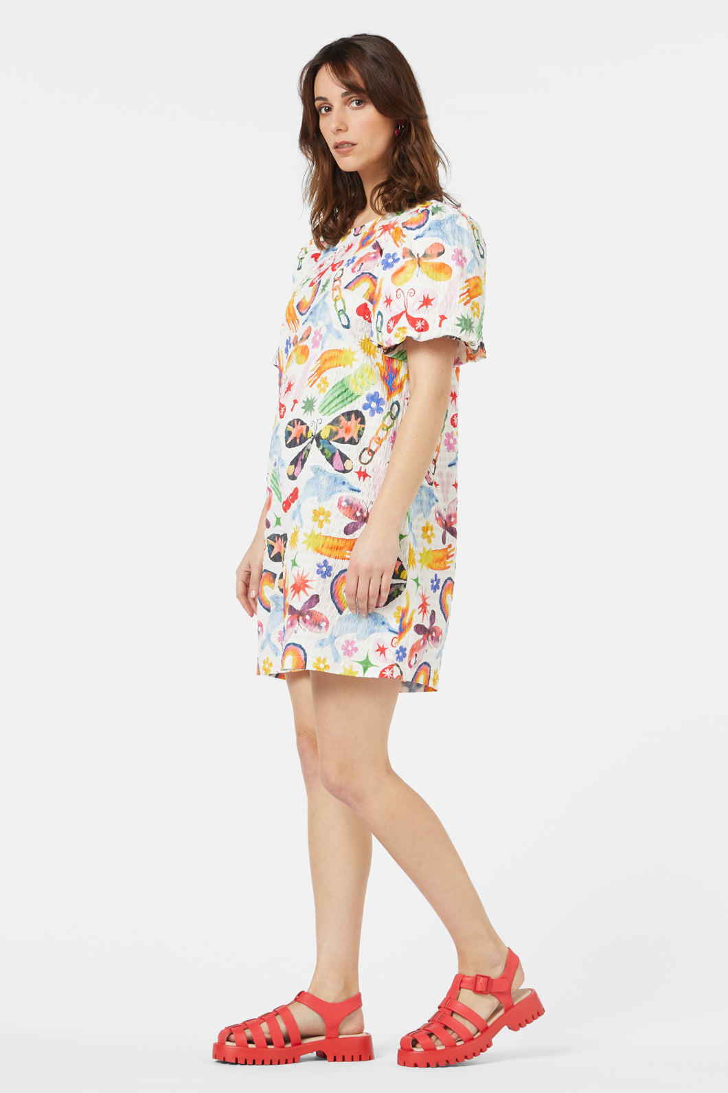 Gorman - Sticker Collection Smock Dress - print