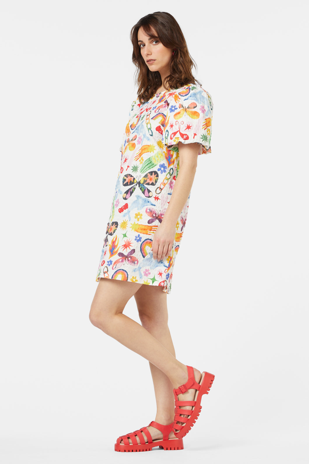 Gorman - Sticker Collection Smock Dress - print