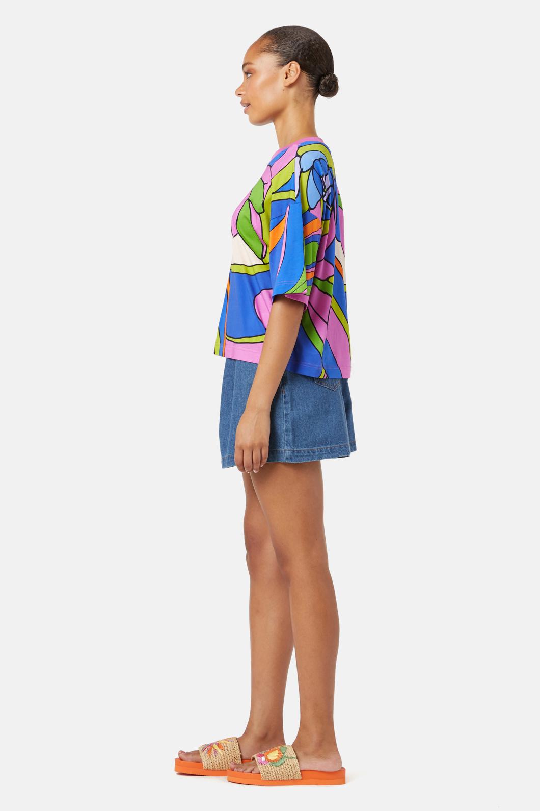 Gorman - Soleil Placement Tee - print