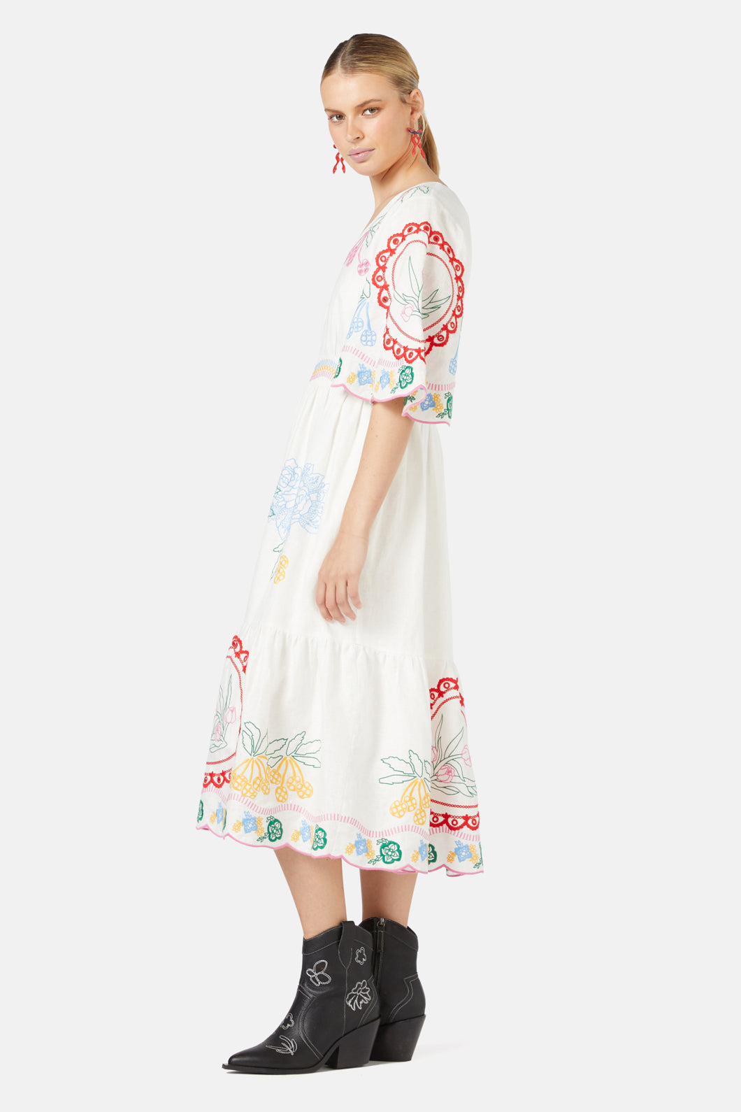 Gorman - Romance Anglaise Dress - white