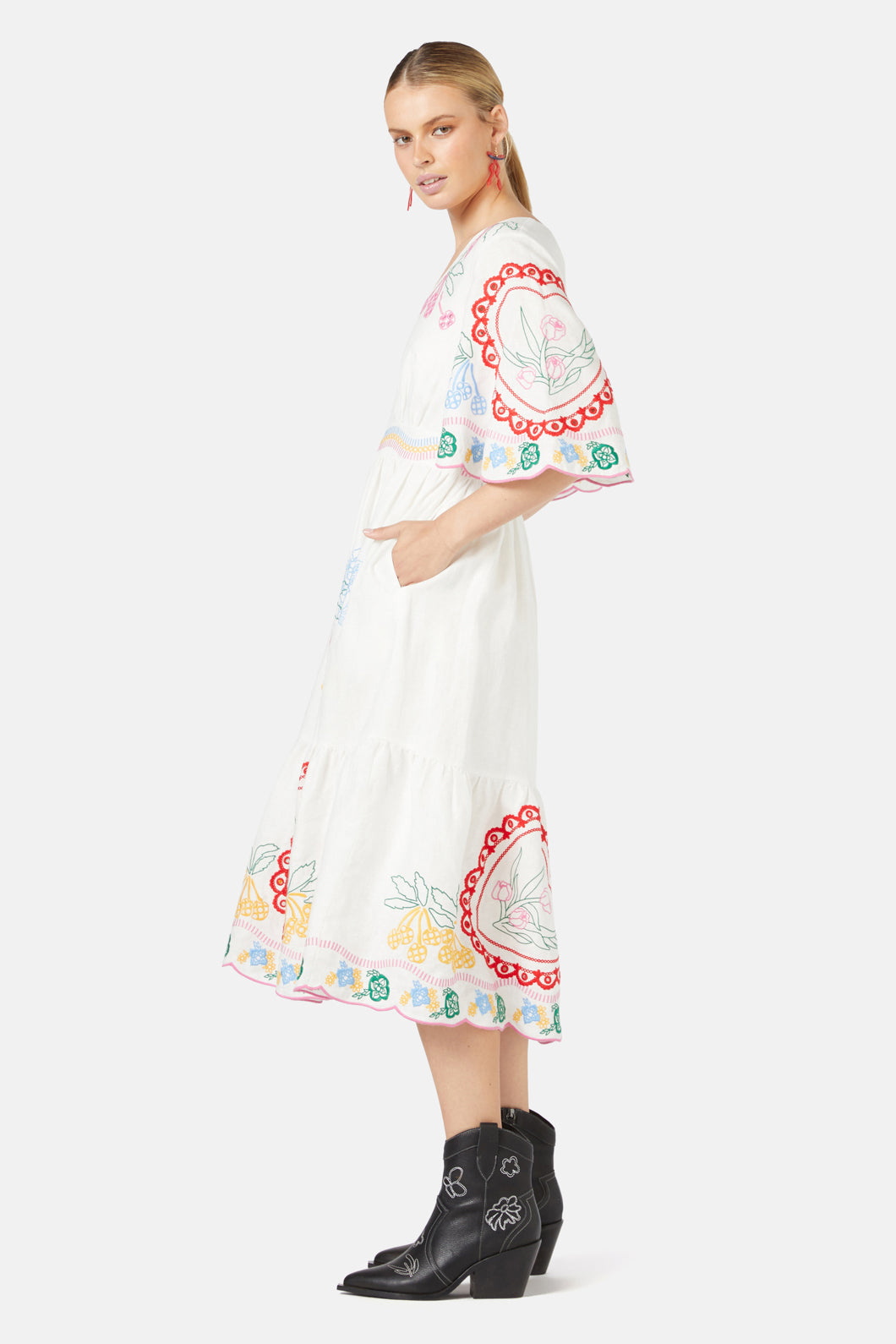 Gorman - Romance Anglaise Dress - white