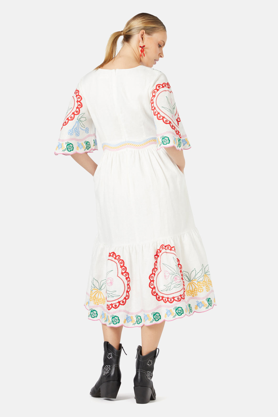 Gorman - Romance Anglaise Dress - white