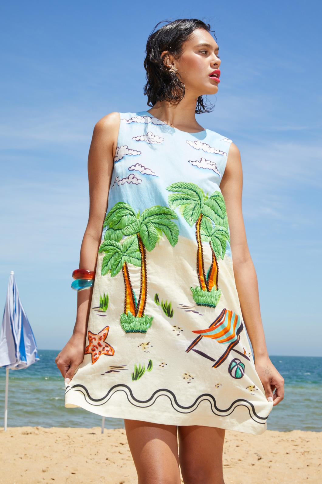 Inky Beach Shift Dress Gorman Inky Beach Shift Dress Gorman