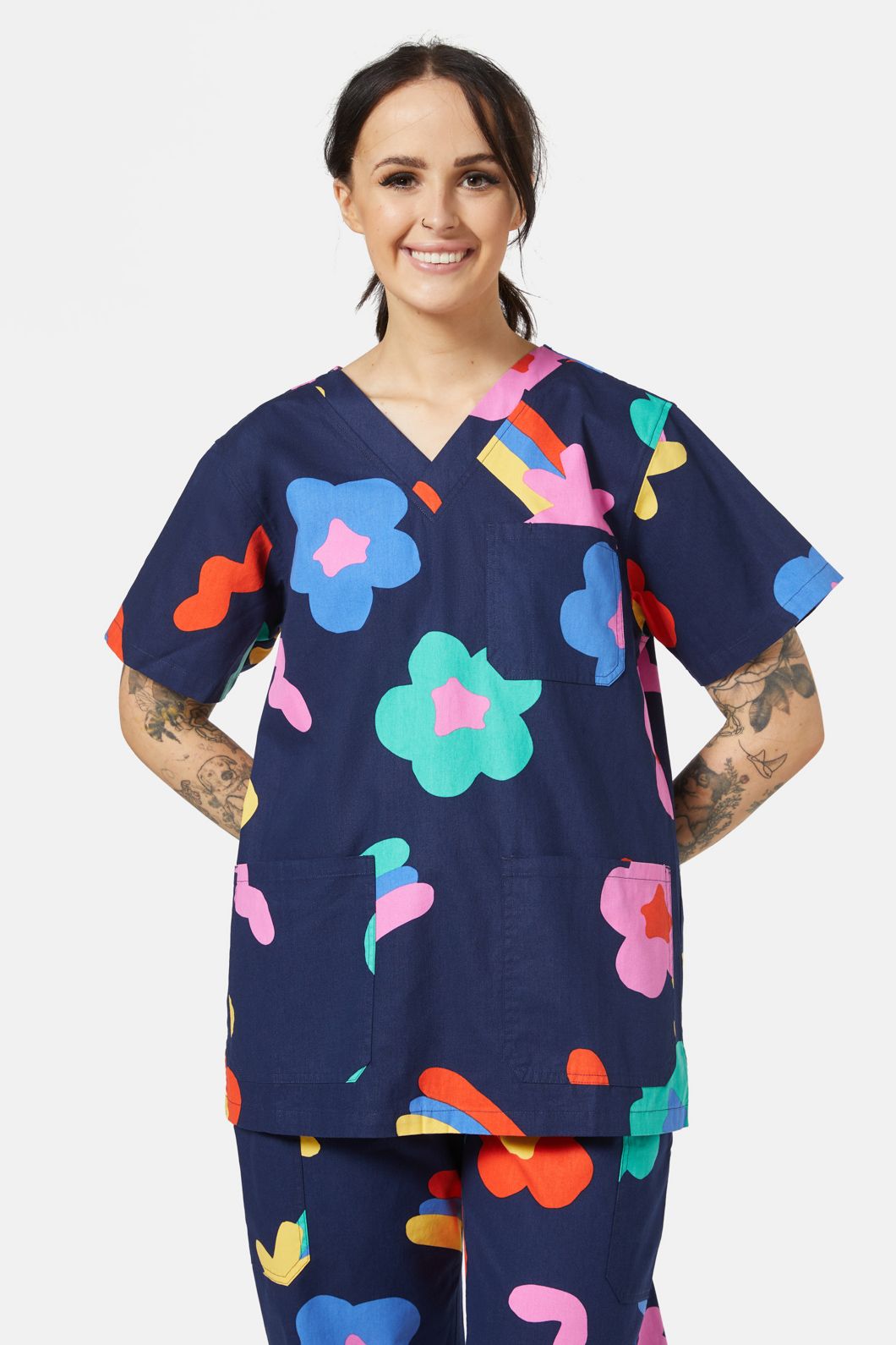 Gorman - Star Daisy Scrub Set - print