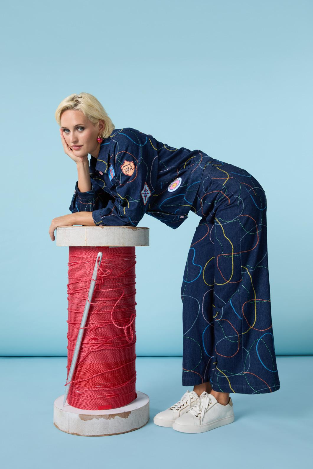 Gorman - Taking A Trip Embroidered Jean - print