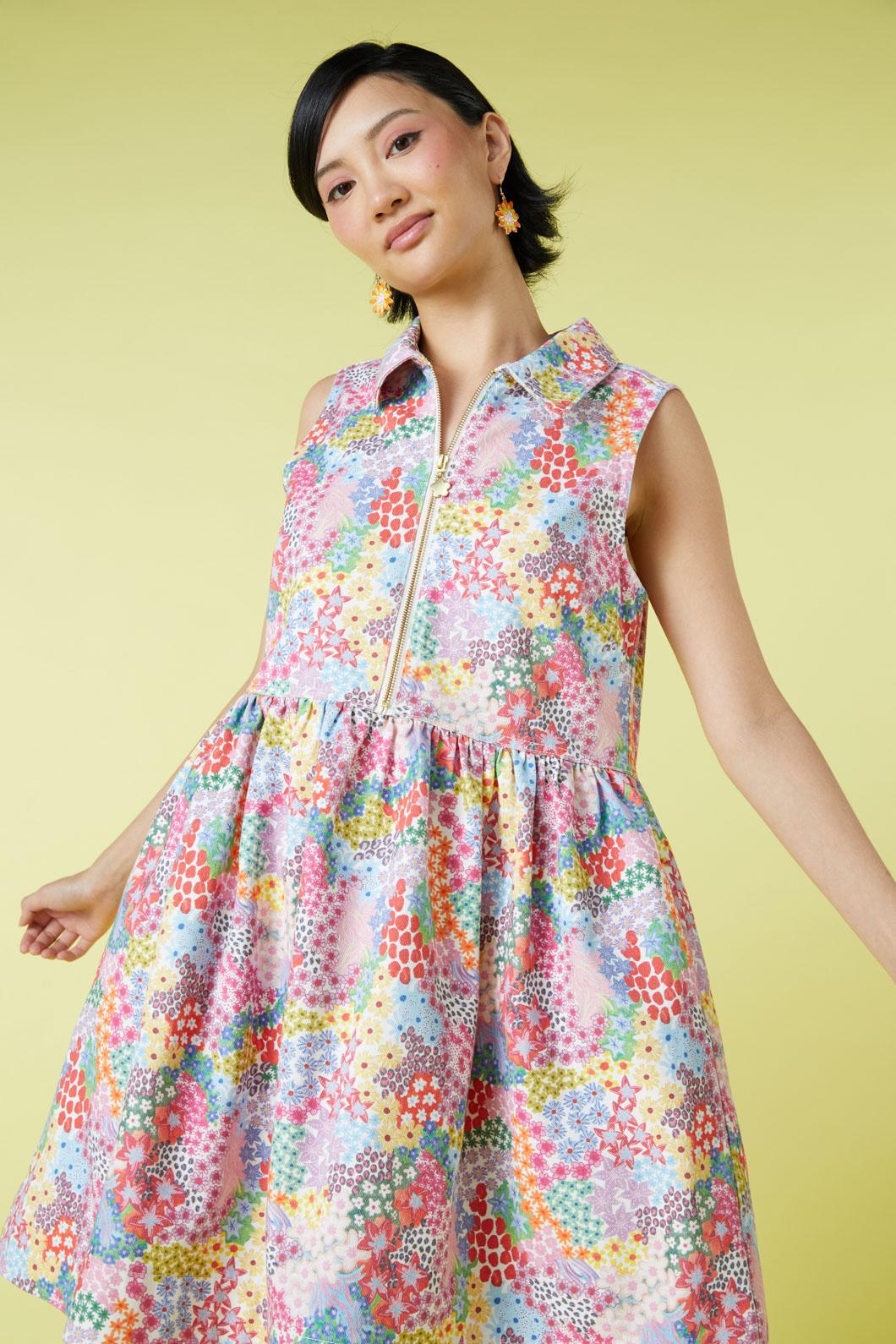 Gorman - Wild Blossoms Denim Dress - print
